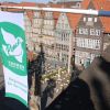 Bürgermeister für den Frieden: Am Hiroshima-Gedenktag 2020 weht die Mayors for Peace-Flagge am Bremer Rathaus  - © Senatspressestelle Bremmen